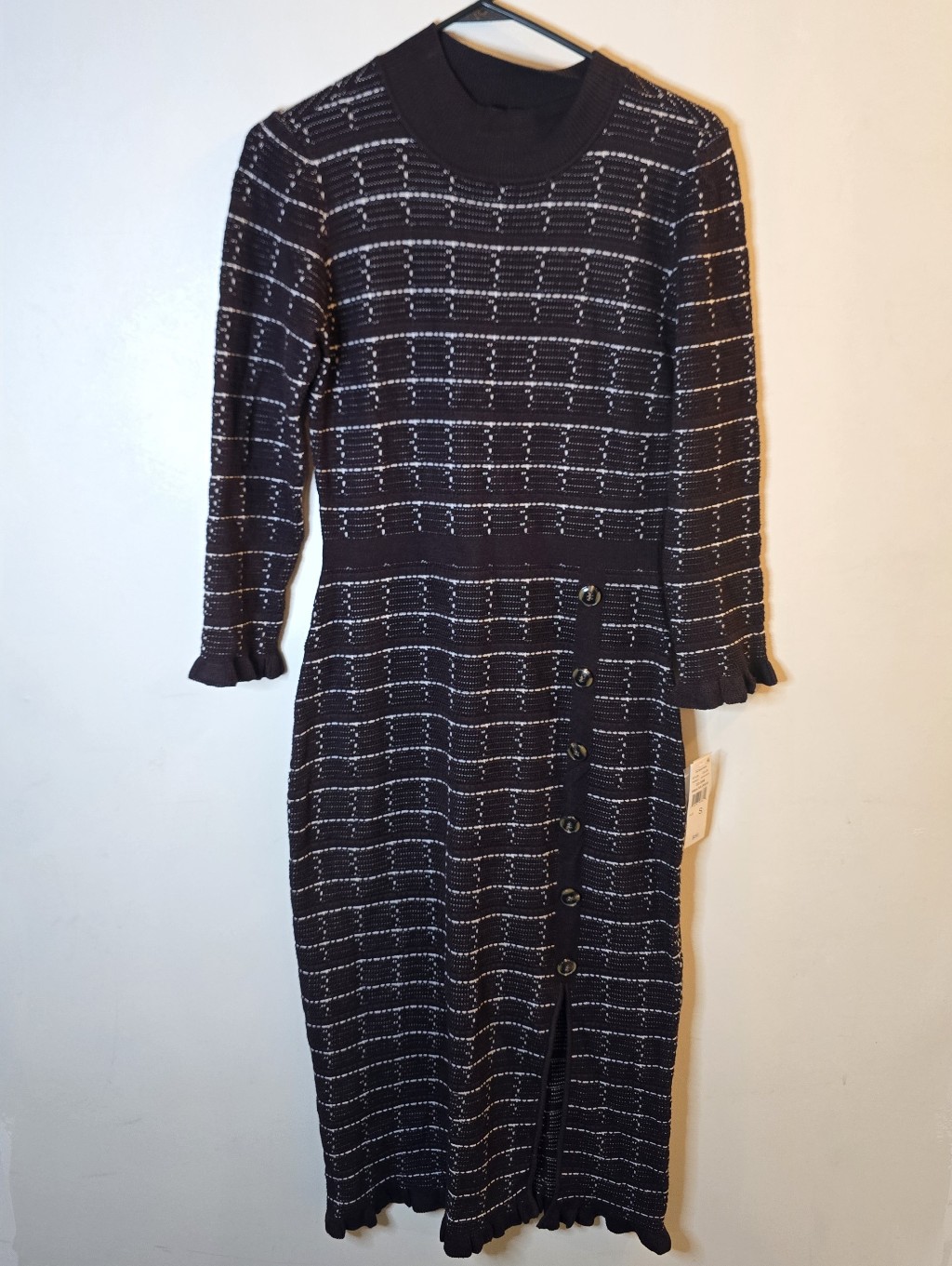 52seven Brown Maxi Sweater Dress Womens Small